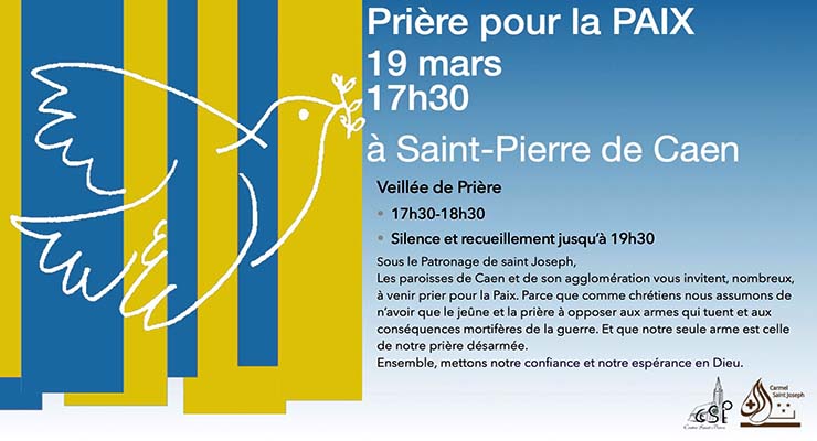 [19.3.22] Avec les paroisses de Caen : prière pour la Paix