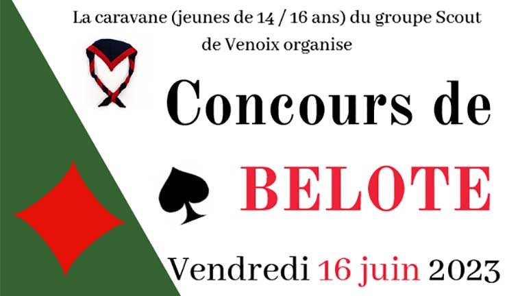 [16.6.23] Avec la caravane (scouts de Venoix) : concours de belote